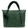 ДАМСКА ЧАНТА ТИП ТОРБА С ОМЕКОТЕНИ ДРЪЖКИ – ЗЕЛЕНА