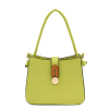 Дамска чанта с детайли от дърво Amelia – лайм
