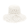 Сламена дамска шапка – бяла