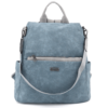 2 в 1 – Дамска раница и чанта Elenor – светло синя
