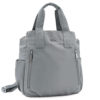 Раница и чанта от плат с много джобове и отделения 2 в 1 – сива Coveri Collection
