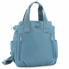 Раница и чанта от плат с много джобове и отделения 2 в 1 – синя Coveri Collection