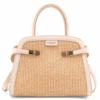 Diana & Co – Дамска чанта със сламени детайли – бежова
