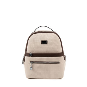 Silver & Polo Bej-Mat Kahve SP1061 Kadın Sırt Çantası
