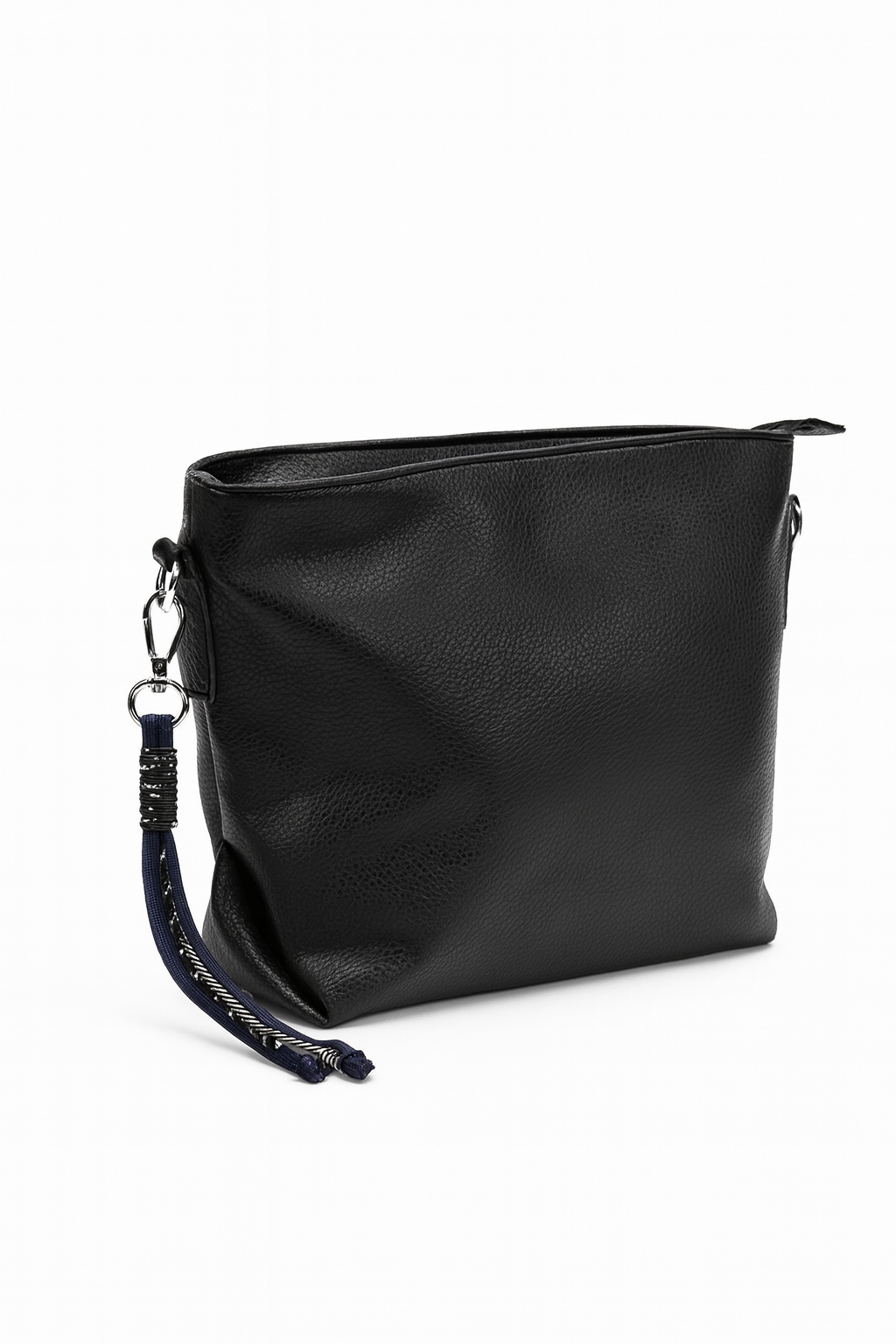 Стилна дамска чанта от еко кожа – черна 1