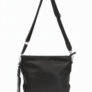 Стилна дамска чанта от еко кожа – черна 4