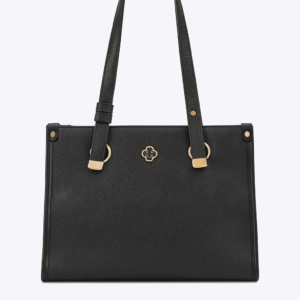 Черна дамска кожена чанта – стилна tote чанта