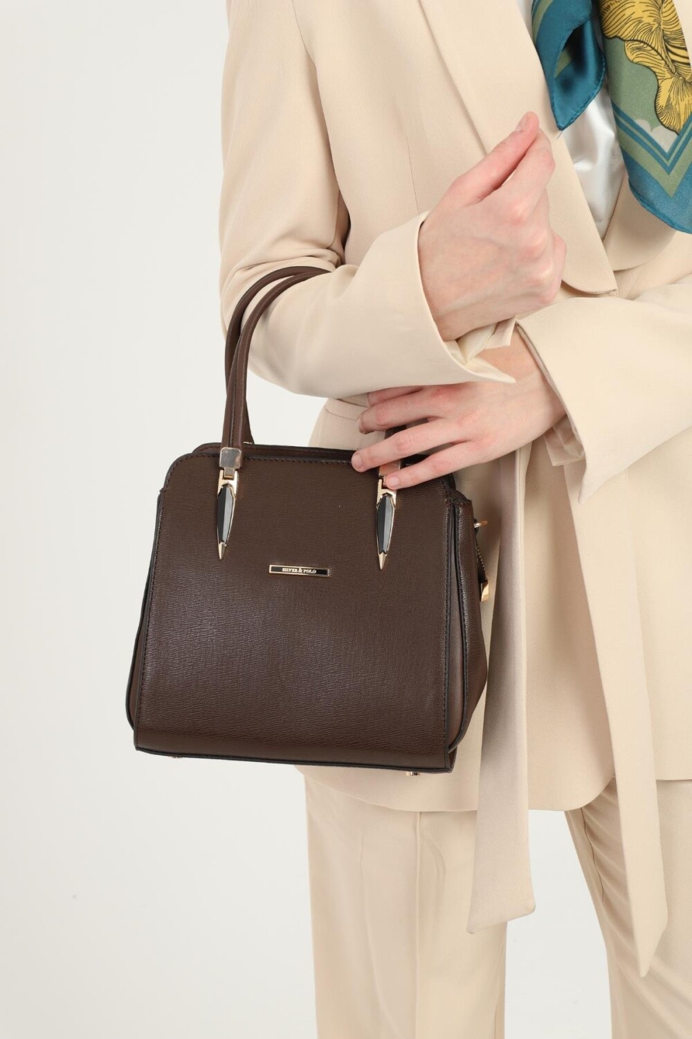 Silver & Polo Kahve SP1136 Kadın El Çantası 1