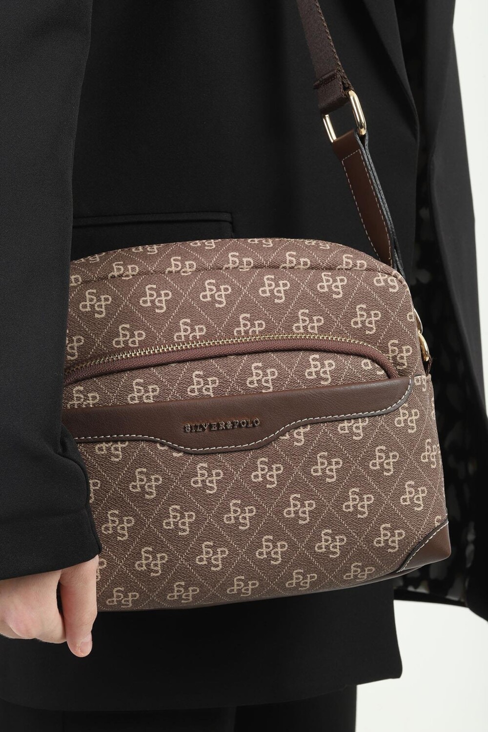 Silver & Polo Kahve SP1201 Kadın Çapraz Çanta 1