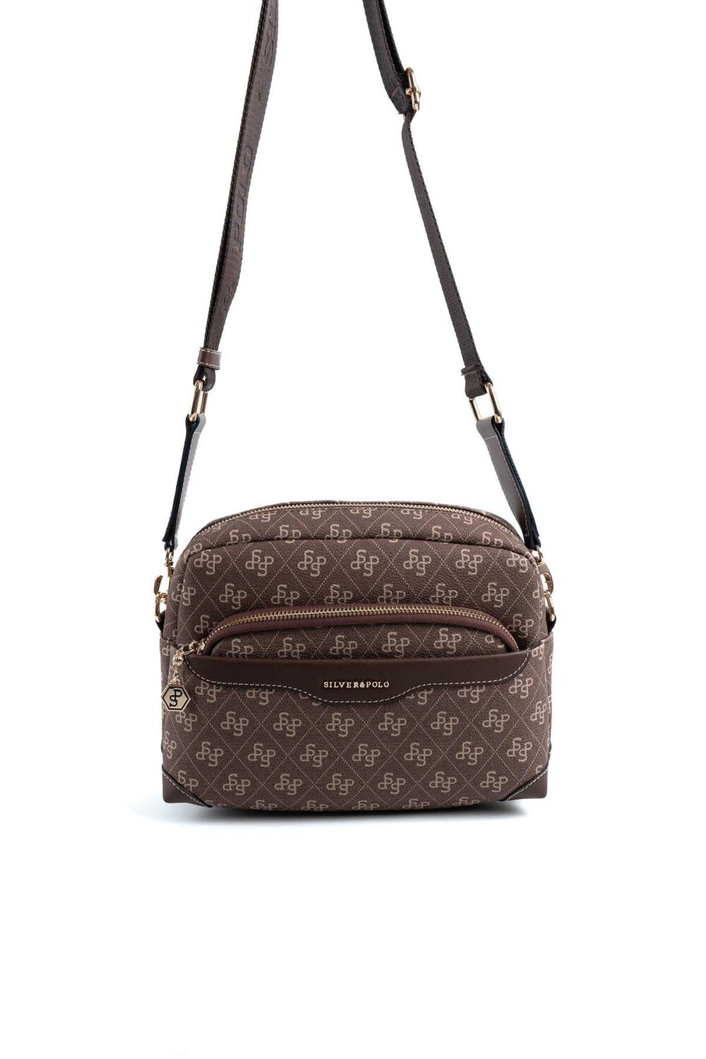 Silver & Polo Kahve SP1201 Kadın Çapraz Çanta 2