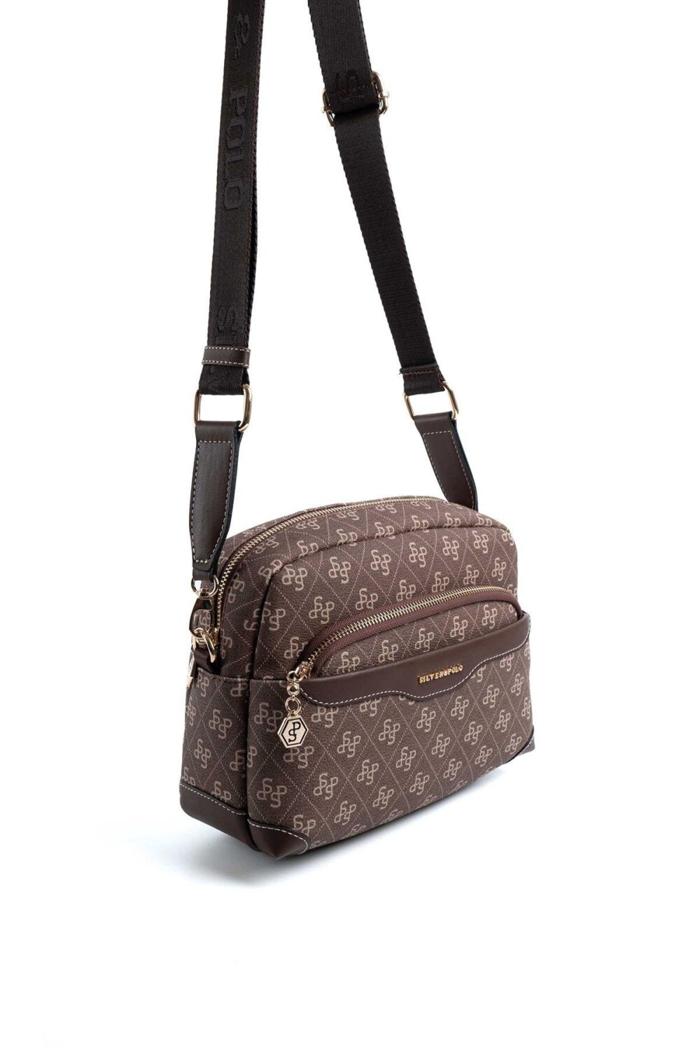 Silver & Polo Kahve SP1201 Kadın Çapraz Çanta 3