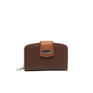 Silver & Polo Kahve - Taba SP874 Kadın Cüzdan & Kartlık