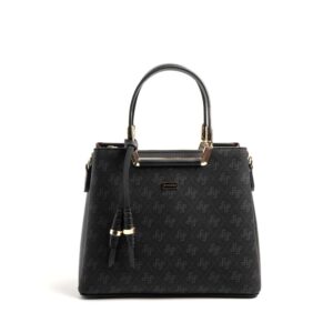 Елегантна дамска чанта Silver & Polo в черен цвят, подходяща за ежедневие и офис.