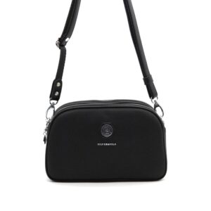 Дамска чанта Silver Polo SP745 черна – елегантна crossbody чанта от еко кожа