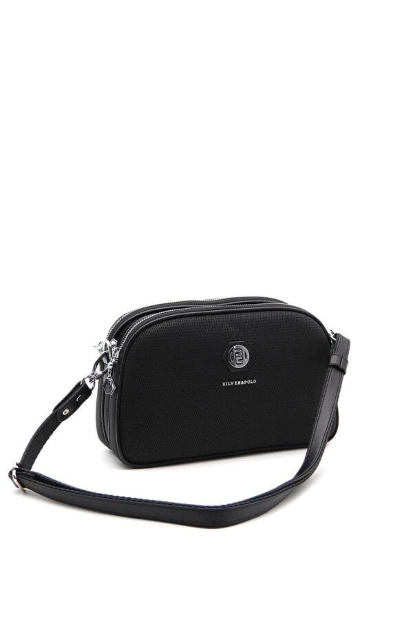 Дамска чанта Silver Polo SP745 черна – елегантна crossbody чанта от еко кожа