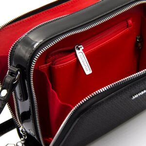 Silver & Polo Siyah - Siyah SP888 Kadın Çapraz Çanta 7 Дамска чанта Silver Polo SP888 Fashion черна – елегантна кожена чанта с дълга презрамка, подходяща за ежедневие и официални поводи.