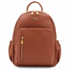 Дамска кожена раница Enrico Coveri – елегантна кафява раница от висококачествена еко кожа