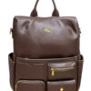 Дамска раница Enrico Coveri от висок клас еко кожа – тъмно кафява, стилна и практична