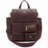 Дамска раница Enrico Coveri от висок клас еко кожа – тъмно кафява, стилна и практична