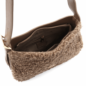 Дамска чанта Coveri Collection от еко кожа – светлокафява, елегантна и модерна