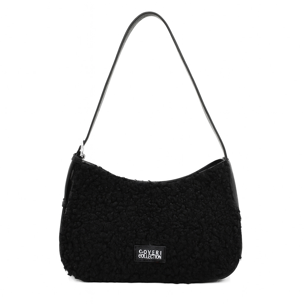 Дамска чанта Coveri Collection от еко кожа – черна, елегантна и модерна