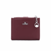 Дамско портмоне от еко кожа YY Coveri – бордо елегантно портмоне с цип и копче