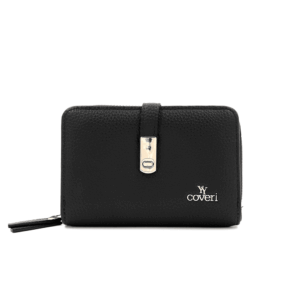 Дамско портмоне от еко кожа – черно Дамско портмоне от еко кожа YYCoveri – елегантен модел в черен цвят, подходящ за подарък.
