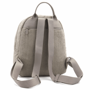 Дамска раница David Jones от рипсено кадифе в бежов цвят