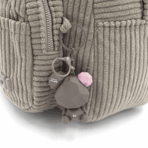 Дамска раница David Jones от рипсено кадифе в бежов цвят