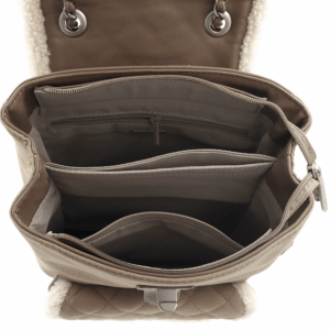 David Jones Светло кафява Раница 2 в 1 2 Светло кафява раница 2 в 1 David Jones с преден джоб и регулируеми презрамки