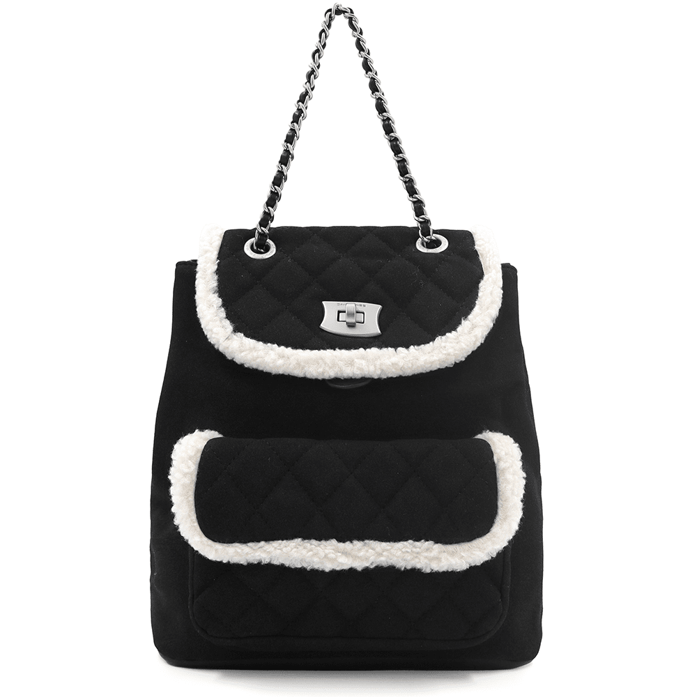 David Jones Черна Раница 2 в 1 Черен модел раница 2 в 1 David Jones с преден джоб и регулируеми презрамки