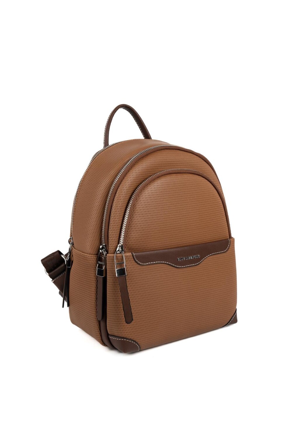Silver & Polo SP1265 Kadın Sırt Çantası Petek Karamel-Kahve 1