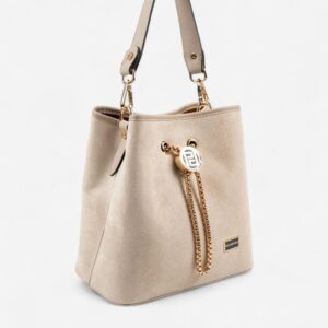 Silver & Polo SP967 Kadın Çapraz Çanta Süet Bej-Kum 1