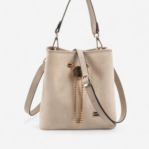 Silver & Polo SP967 Kadın Çapraz Çanta Süet Bej-Kum 4