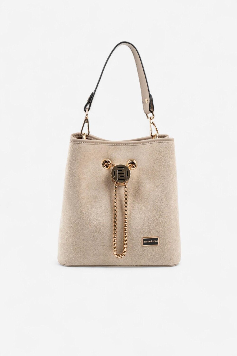 Silver & Polo SP967 Kadın Çapraz Çanta Süet Bej-Kum Дамска чанта Silver & Polo SP967 еко кожа бежова / кафява