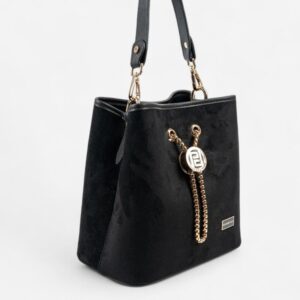 Silver & Polo SP967 Kadın Çapraz Çanta Süet Siyah 1