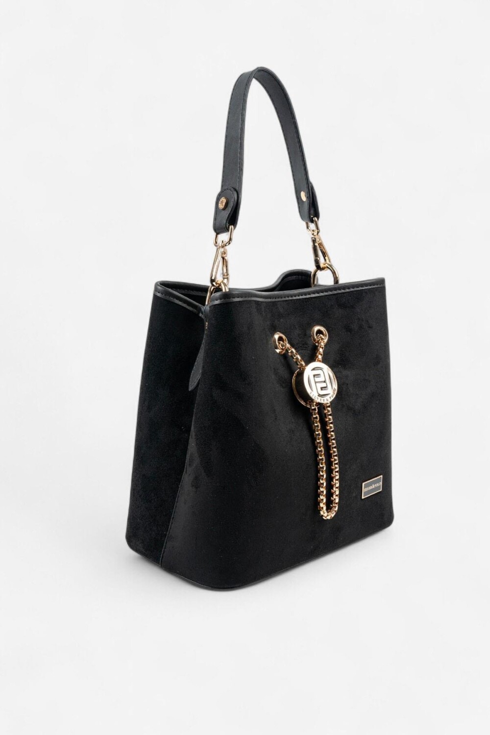 Silver & Polo SP967 Kadın Çapraz Çanta Süet Siyah 1