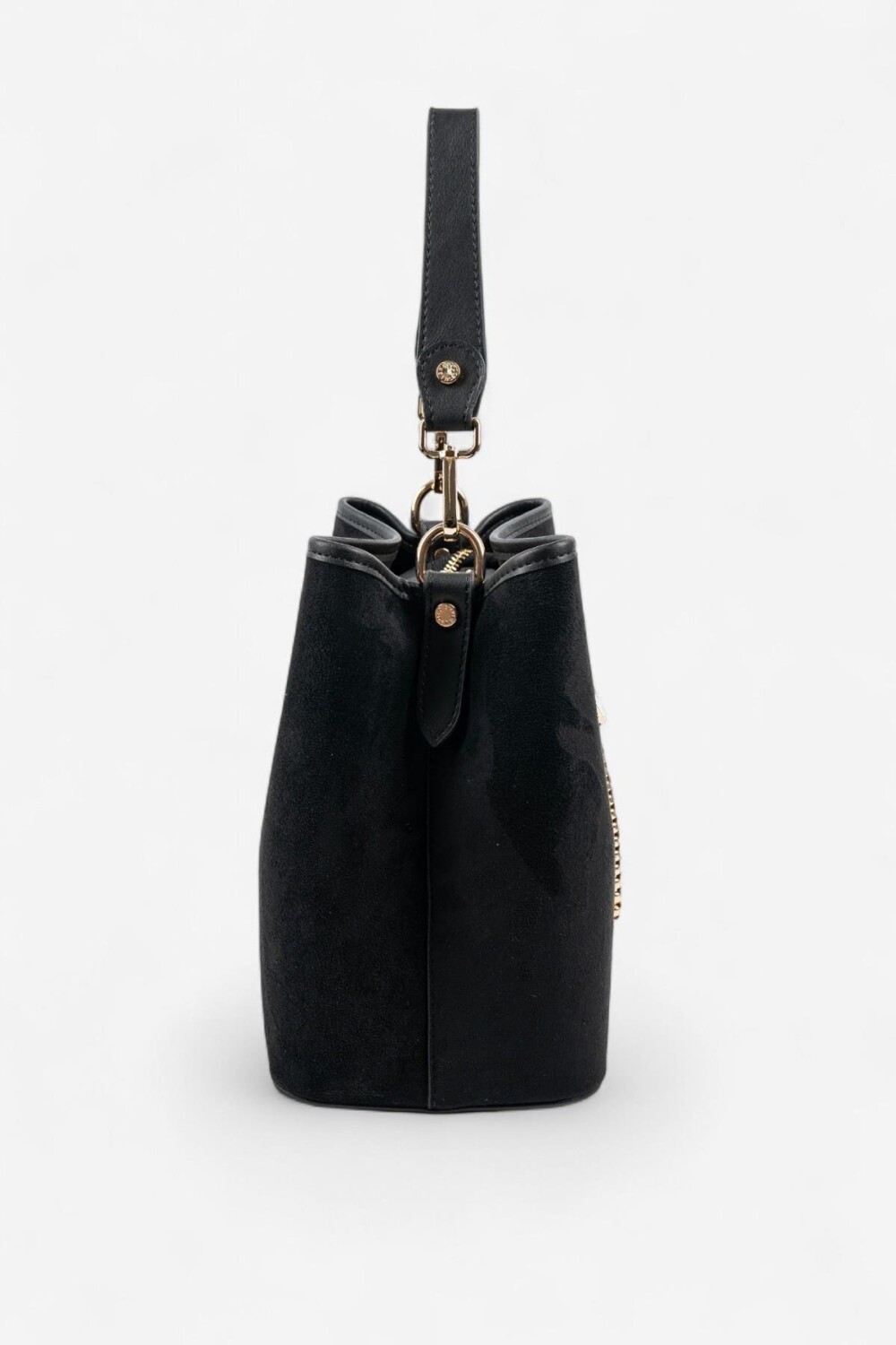 Silver & Polo SP967 Kadın Çapraz Çanta Süet Siyah 2