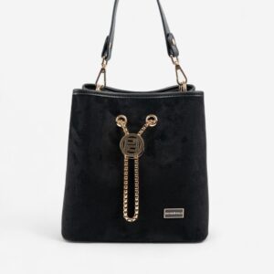 Silver & Polo SP967 Kadın Çapraz Çanta Süet Siyah Дамска чанта Silver & Polo SP967 черен велур