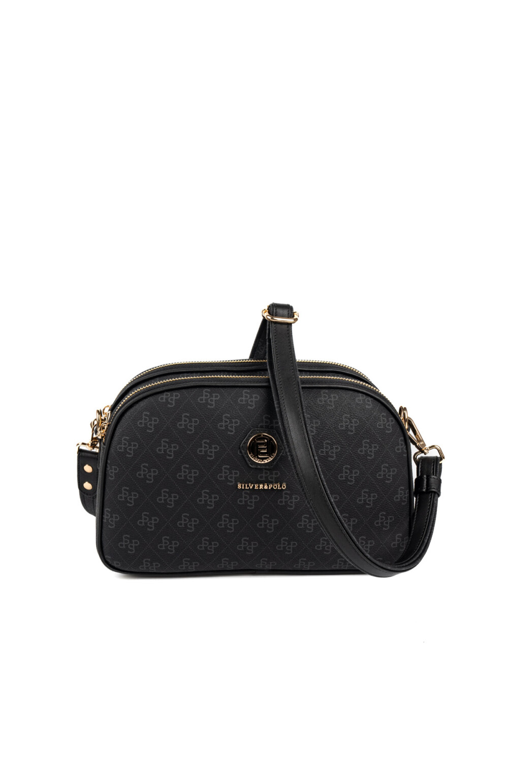 Silver&Polo 745 Siyah-Mat Siyah 4 Дамска чанта Silver Polo SP745-Siyah – елегантна черна чанта за ежедневие.