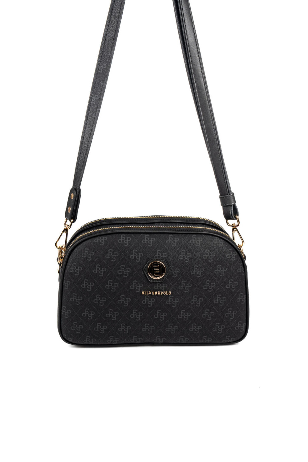 Silver&Polo 745 Siyah-Mat Siyah Дамска чанта Silver Polo SP745-Siyah – елегантна черна чанта за ежедневие.