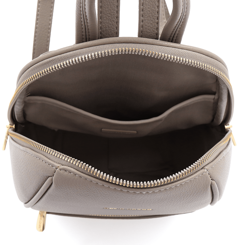 Дамска раница David Jones в сив цвят 3 Дамска раница David Jones в бежов цвят – стилна ежедневна раница за жени