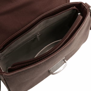 Кафява дамска чанта David Jones с метална катарама – стилна и удобна ежедневна чанта