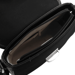 Черна дамска чанта David Jones с метална катарама – стилна дамска чанта за ежедневие