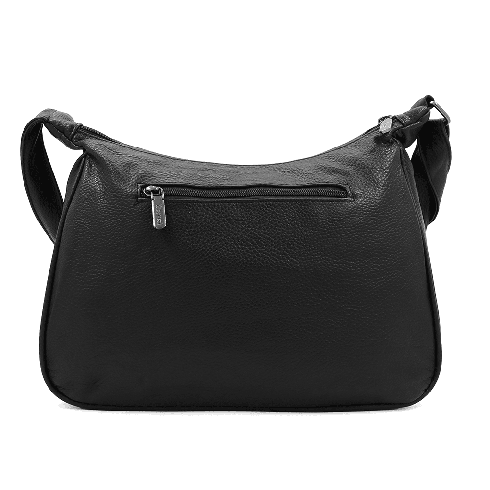 Дамска чанта през рамо в черно 1