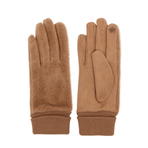 Зимни дамски ръкавици – светло кафяви, меки и удобни Кафяви дамски зимни ръкавици от мек материал – топли и удобни за ежедневна употреба.