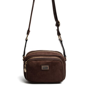 Дамска кафява чанта Silver Polo SP1111 Kahve – ежедневна crossbody чанта с регулируема презрамка