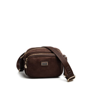 Дамска кафява чанта Silver Polo SP1111 Kahve – ежедневна crossbody чанта с регулируема презрамка