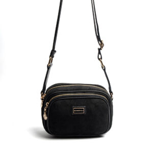 Дамска черна чанта Silver Polo SP1111 Siyah – ежедневна crossbody чанта с регулируема презрамка