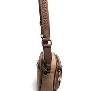Silver & Polo SP1111 VİZON-MAT KAHVE 2 Дамска чанта Silver Polo SP1111 Vizon – ежедневна crossbody чанта с регулируема презрамка